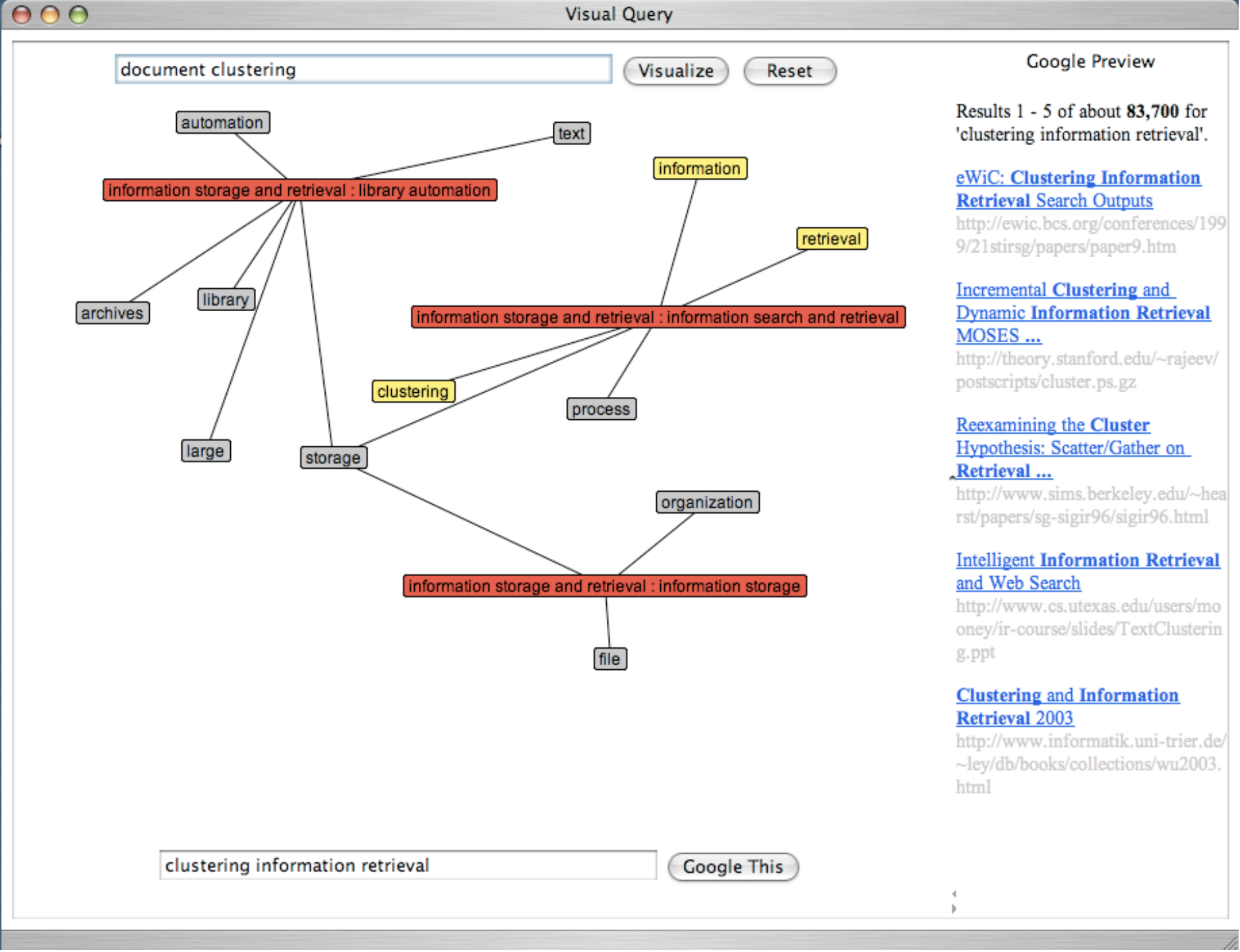 Hoeber Query refinement